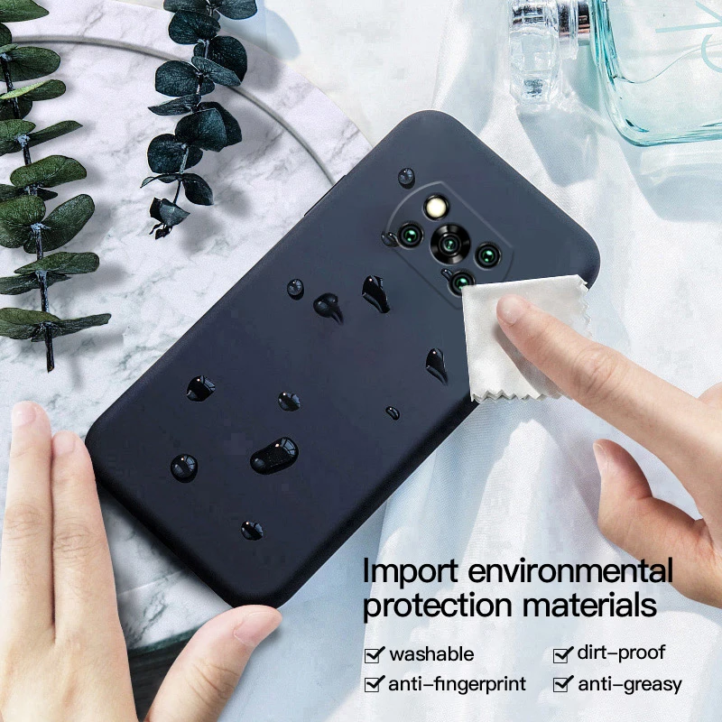 Original Liquid Silicone Phone Case For Xiaomi Redmi Series Soft Thin Cover funda - Image 3