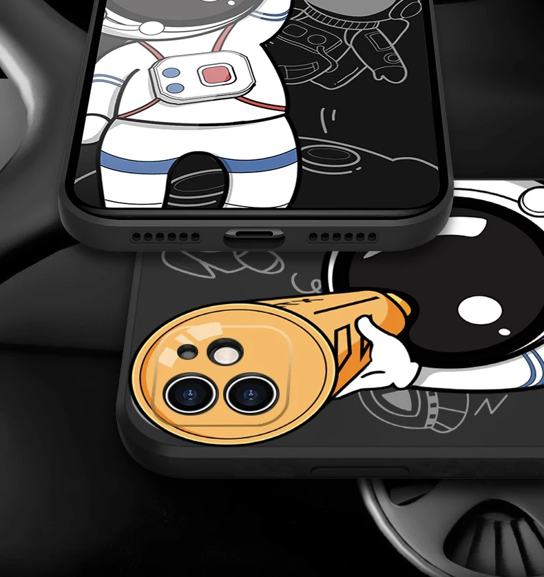 Funda Xiomi Xiaomi Series Case Cute Astronaut Phone Case Cover - Image 6